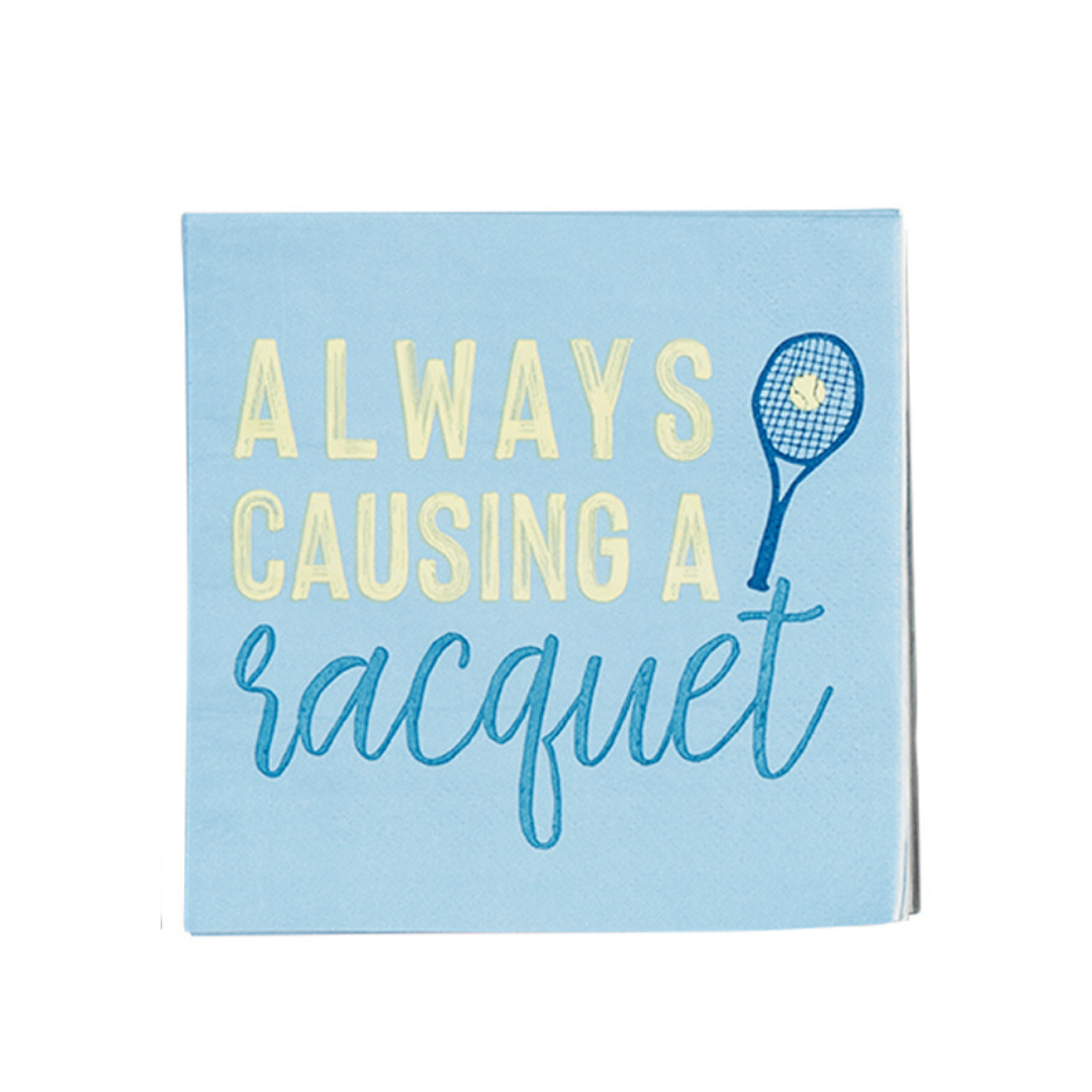 Always Causing a Racquet Tennis Napkins | Ellie and Piper