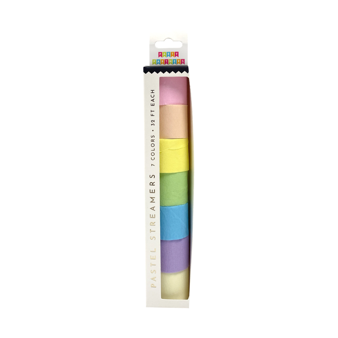Pastel Rainbow Bike & Scooter Streamer