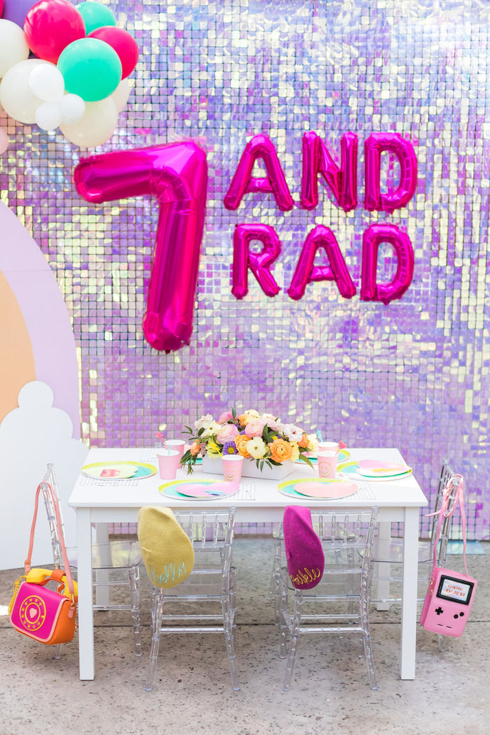 7 & Rad 90s Theme Birthday Party