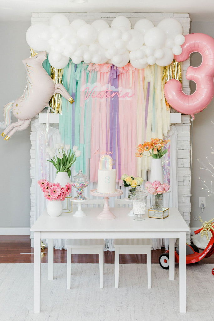 Pastel Rainbow Unicorn Birthday Party Ideas