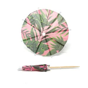 Pink Palm Cocktail Umbrella - Ellie and Piper