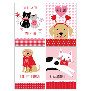Kids Valentine Pack - Cats & Dogs - Ellie and Piper