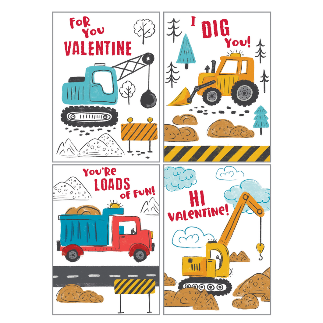 Kids Valentine Pack - Construction Time - Ellie and Piper