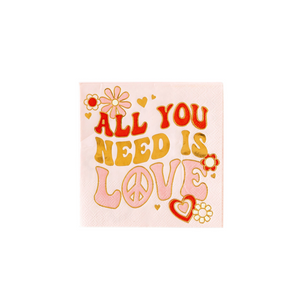 Occasions By Shakira - All You Need Is Love Napkin - Ellie and Piper
