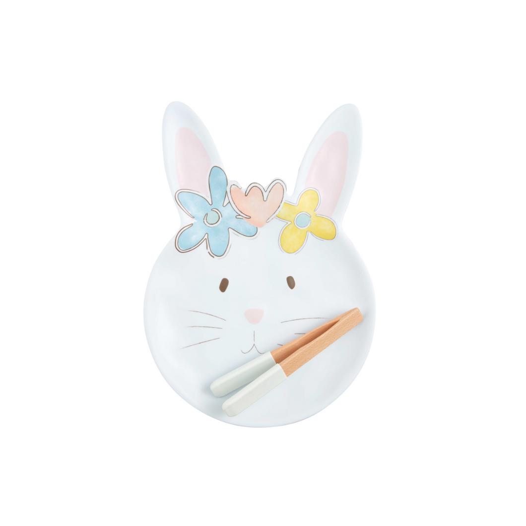 Bunny Melamine Cookie Tray Set - Ellie and Piper