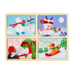 Christmas 4-In-1 Puzzle - Ellie and Piper