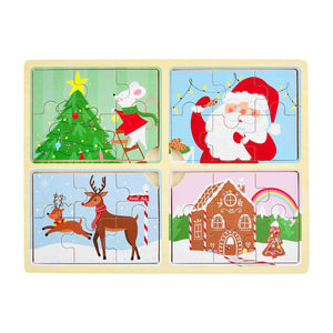 Santa 4-In-1 Puzzle - Ellie and Piper