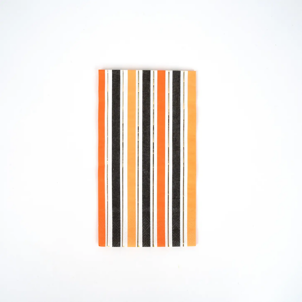Orange Multicolor Stripes Guest Towel - Ellie and Piper