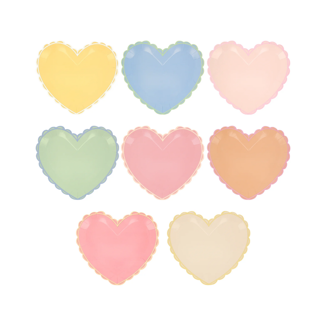 Pastel Heart Large Plates - Ellie and Piper