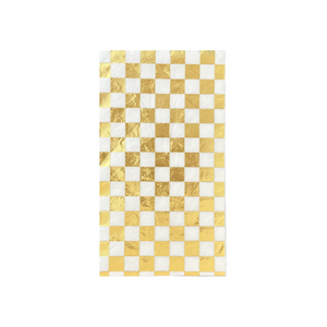 Check It! Gold Clash Check Guest Napkins - Ellie and Piper