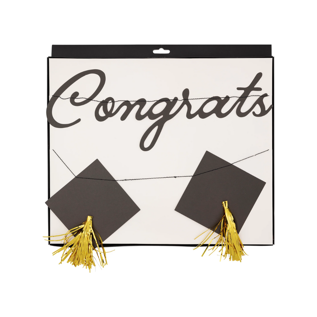 Congrats Grad Cap Banner Set - Ellie and Piper