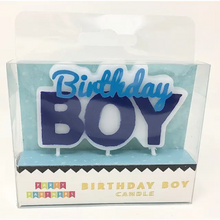 Birthday Boy Decal Candle - Ellie and Piper