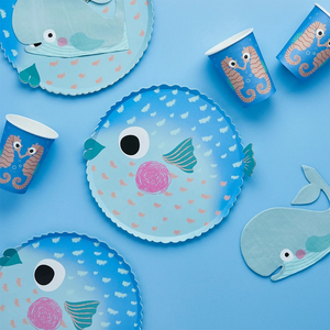 Puffer Fish Paper Plate - Ellie and Piper