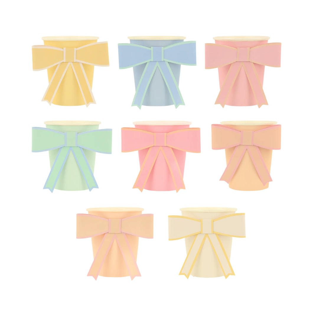 Pastel Bow Cups - Ellie and Piper