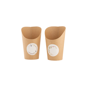Kraft Charcuterie Cups with Sticker Labels - Ellie and Piper