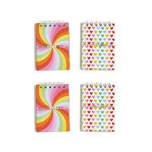 Rainbow Pages Spiral Notebook with Adjustable Bracelet - Ellie and Piper