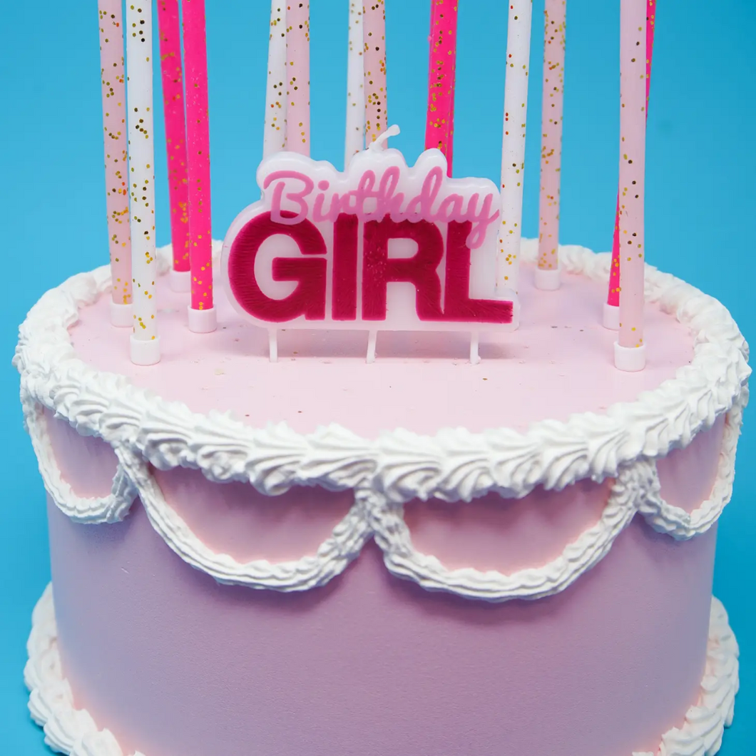 Birthday Girl Decal Candle - Ellie and Piper