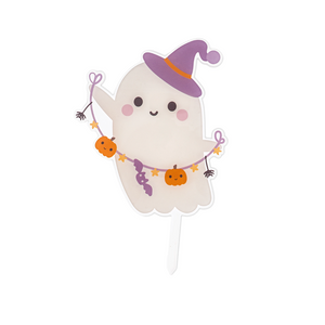 Boo! Ghost Acrylic Cake Topper Halloween Cake Topper - Ellie and Piper
