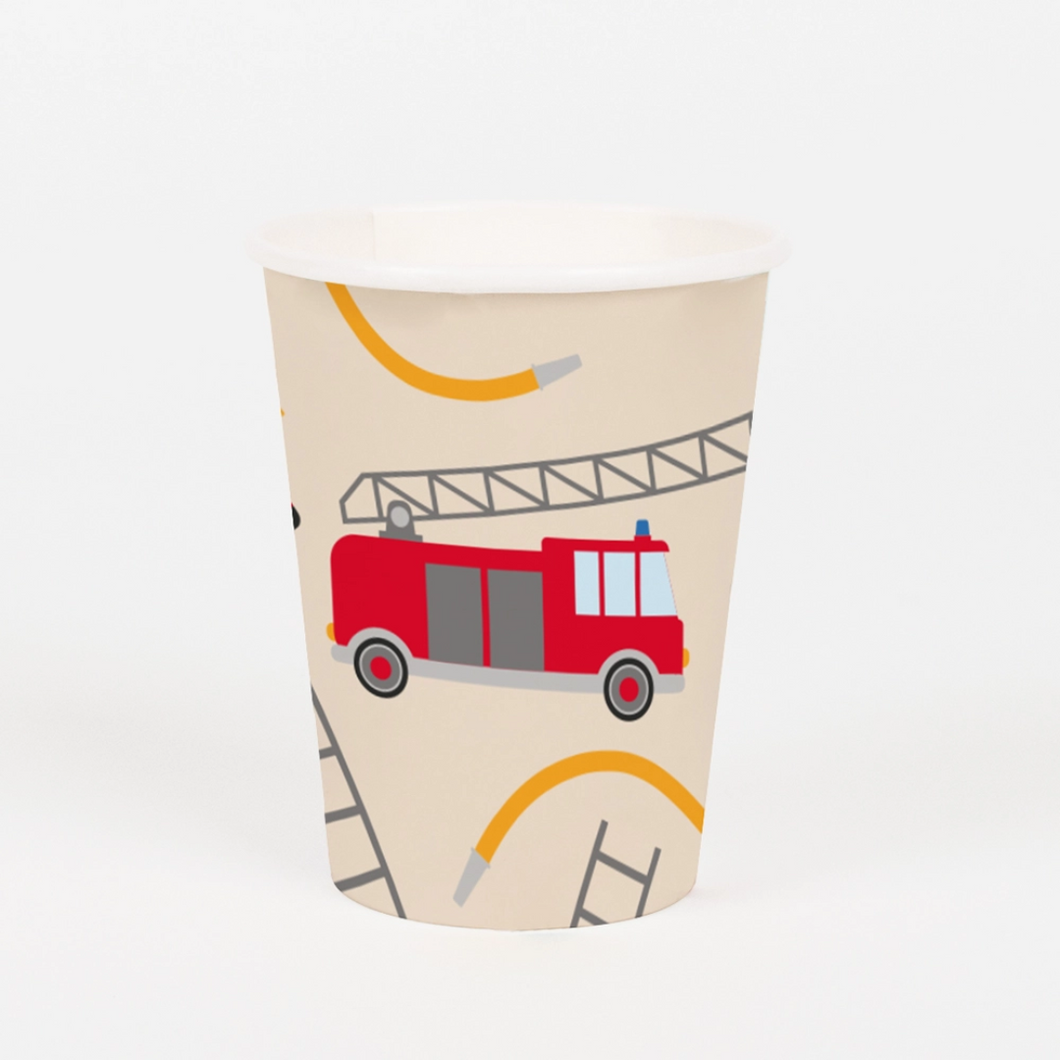 Firefighter Cups - Ellie and Piper