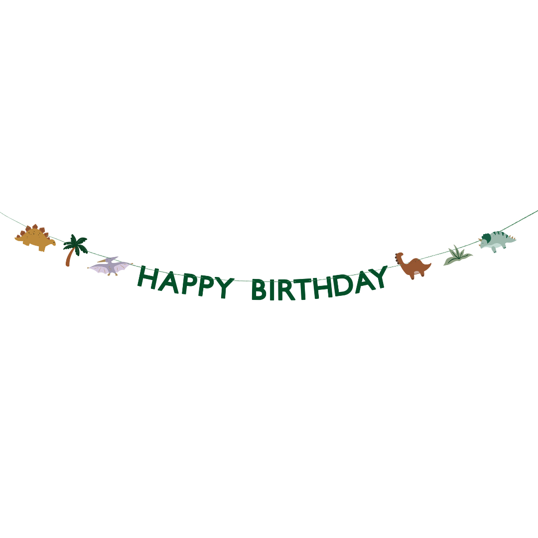 Dino Happy Birthday Banner | Ellie and Piper