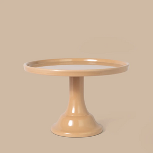 Melamine Cake Stand Small - Latte Brown - Ellie and Piper