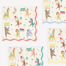 Animal Parade Large Napkins - Ellie and Piper