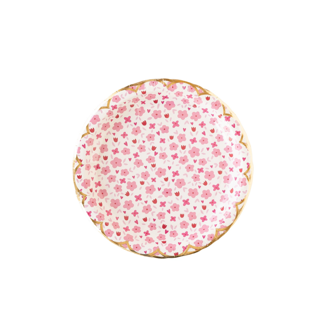 Flower Fields Paper Plate - Ellie and Piper
