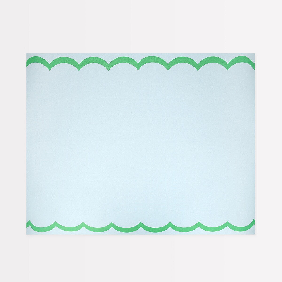 Scalloped Edge Blue Green Table Runner - Thumbnail 2