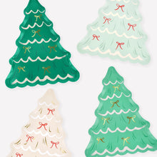 Christmas Tree with Bows Plates - Ellie and Piper