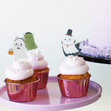 Boo! Costume Ghosts Acrylic Mini Topper Set Halloween Cupcake - Ellie and Piper