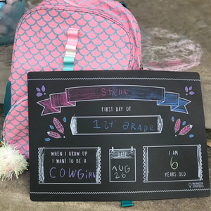 Chalkboard Back To School Placemat - Ellie and Piper