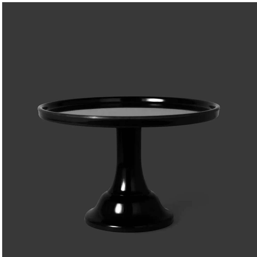 Melamine Cake Stand Small - Ink Black - Ellie and Piper