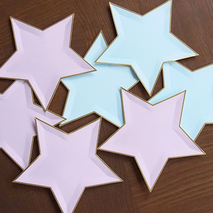 Paper Party Plate - Blue and Purple Star - Ellie and Piper