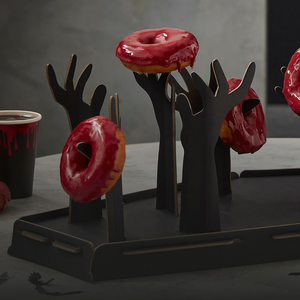 Halloween Coffin and Zombie Hand Donut Stand - Ellie and Piper