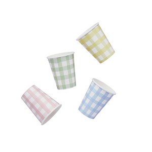 Gingham Paper Cups - Ellie and Piper