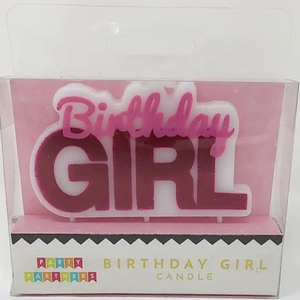 Birthday Girl Decal Candle - Ellie and Piper