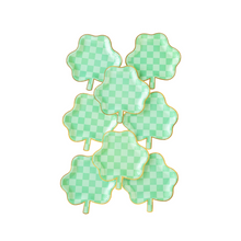 Checkered Shamrock Paper Plate - Ellie and Piper