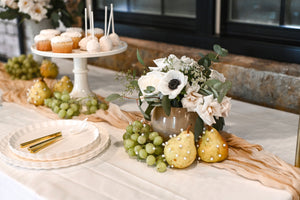 Large Melamine Cake Stand - Linen White