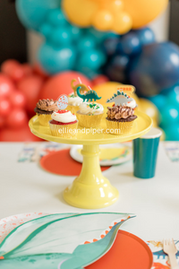 Yellow Melamine Cake Stand - Ellie and Piper