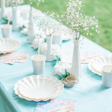 Eco-Friendly Blue Disposable Pastel Paper Party Tablecloth - Ellie and Piper