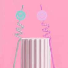 Reusable Pastel Smiley Straws - Ellie and Piper