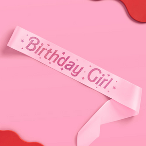 Pink Birthday Girl Sash - Ellie and Piper