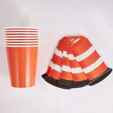 Construction Barricade Cups - Ellie and Piper
