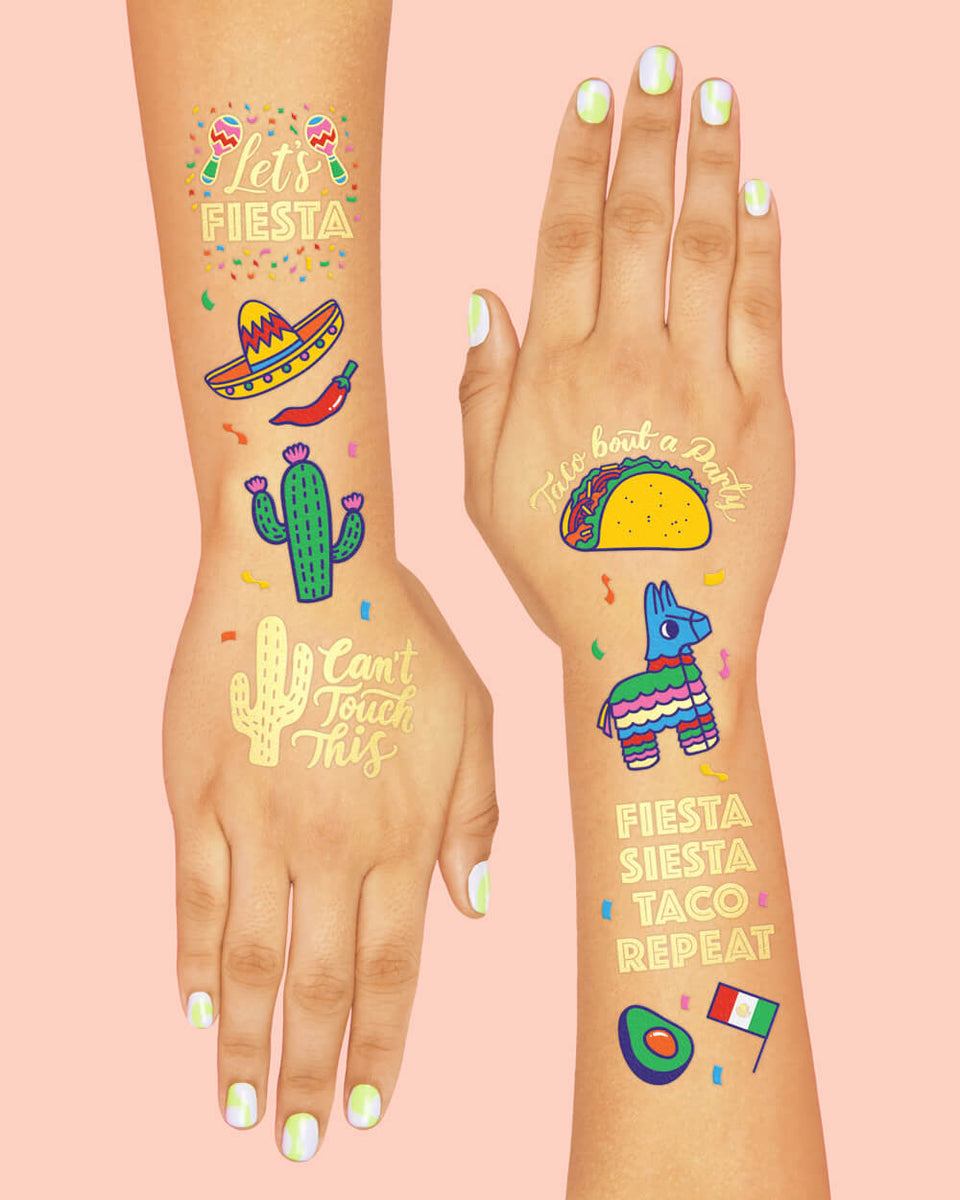 Fiesta Temporary Tattoos | Ellie and Piper