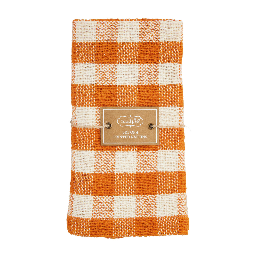 Checkered Fabric Napkin Sets (Sold Individually) - Ellie and Piper