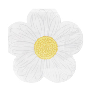 Shaped Daisy Floral Napkins - Ellie and Piper