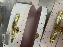 Slightly Imperfect - Pink with Gold Dots Kids Carry Suitcase Set - Ellie and Piper