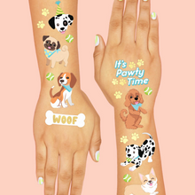 Dog Foil Kids Temporary Tattoos - Ellie and Piper