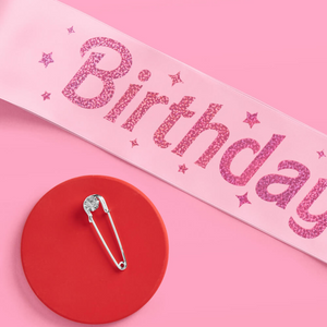 Pink Birthday Girl Sash - Ellie and Piper