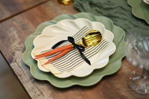 Orange And Gold 24pc Bella Assorted Cutlery Set